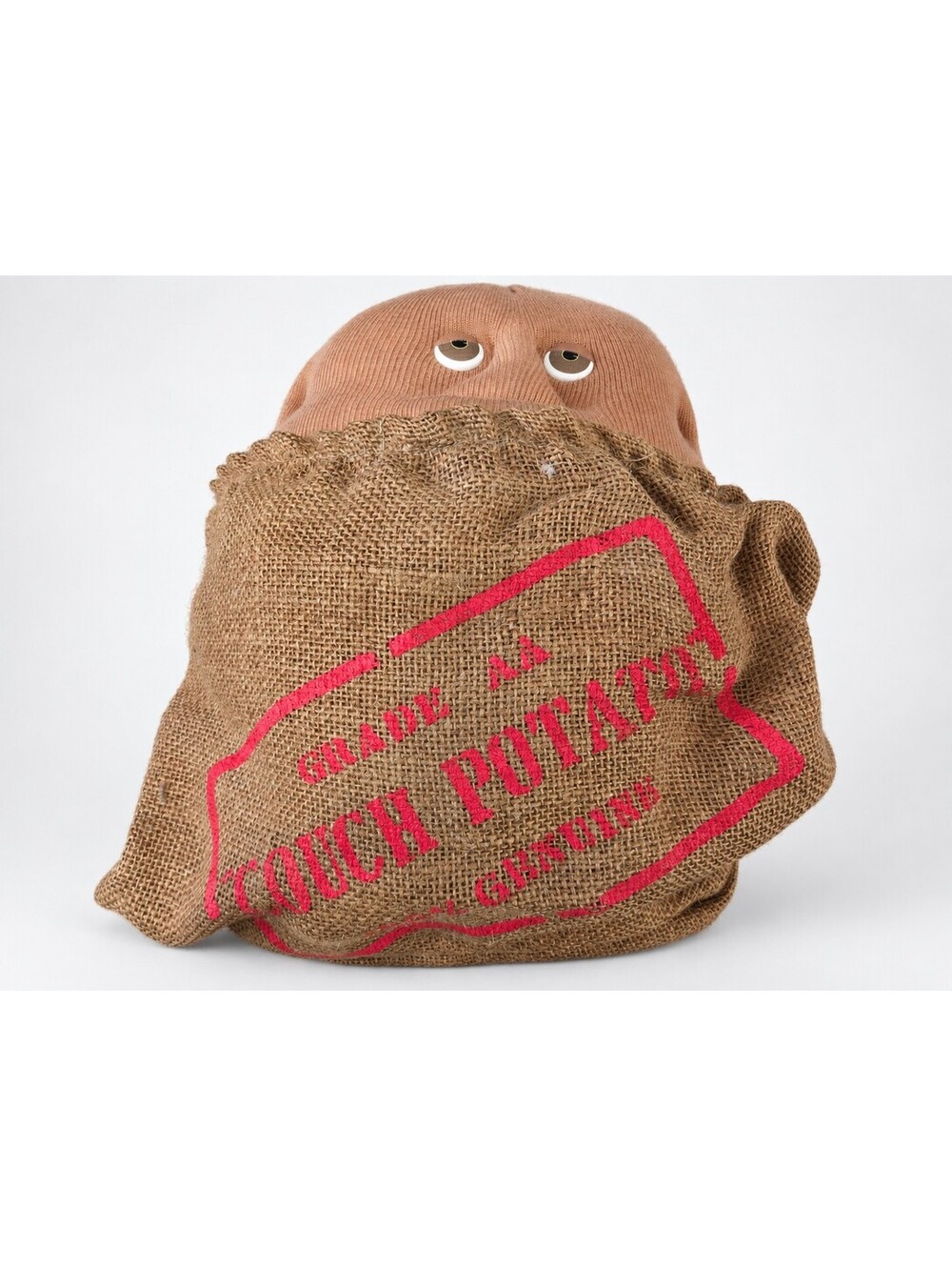 Vintage 1987 Couch Potato Plush Doll Burlap Sack Novelty Robert Armstrong Coleco